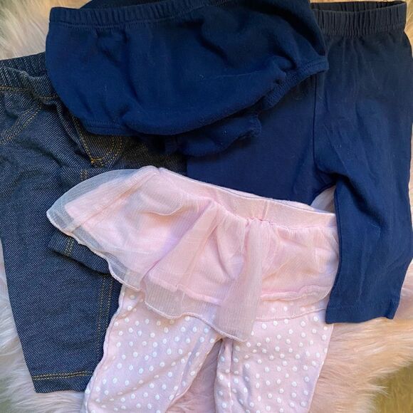 3 Month Bundle (4) Girls Bottoms - Picture 1 of 2